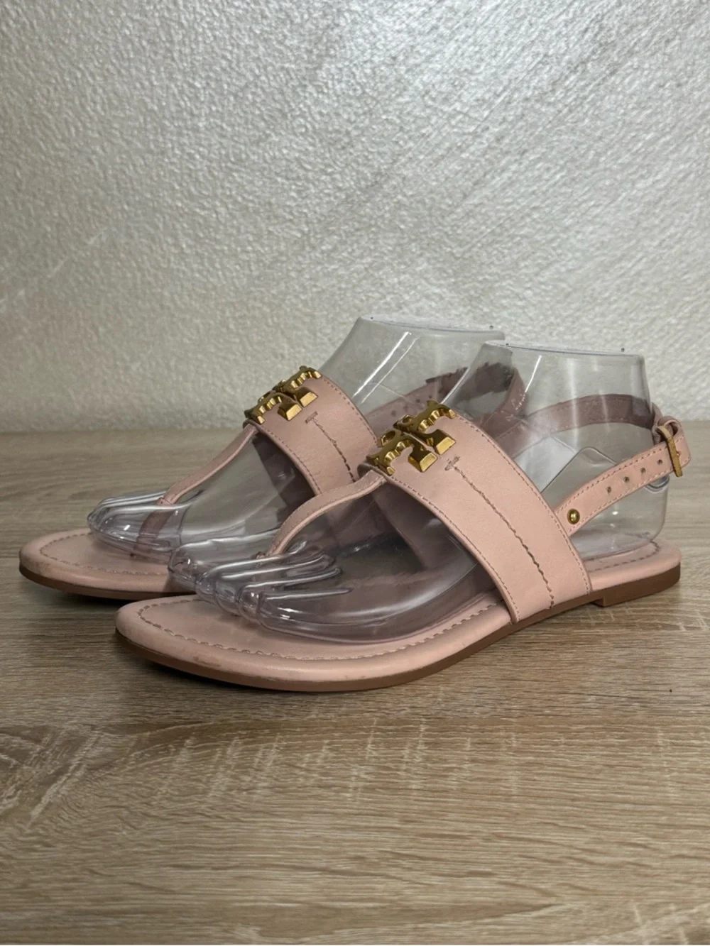 Tory Burch Everly T-Strap Flat Thong Sandal Pink Women US 6M